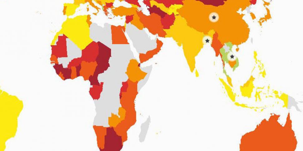 Ireland ranked 48th in new Hap...