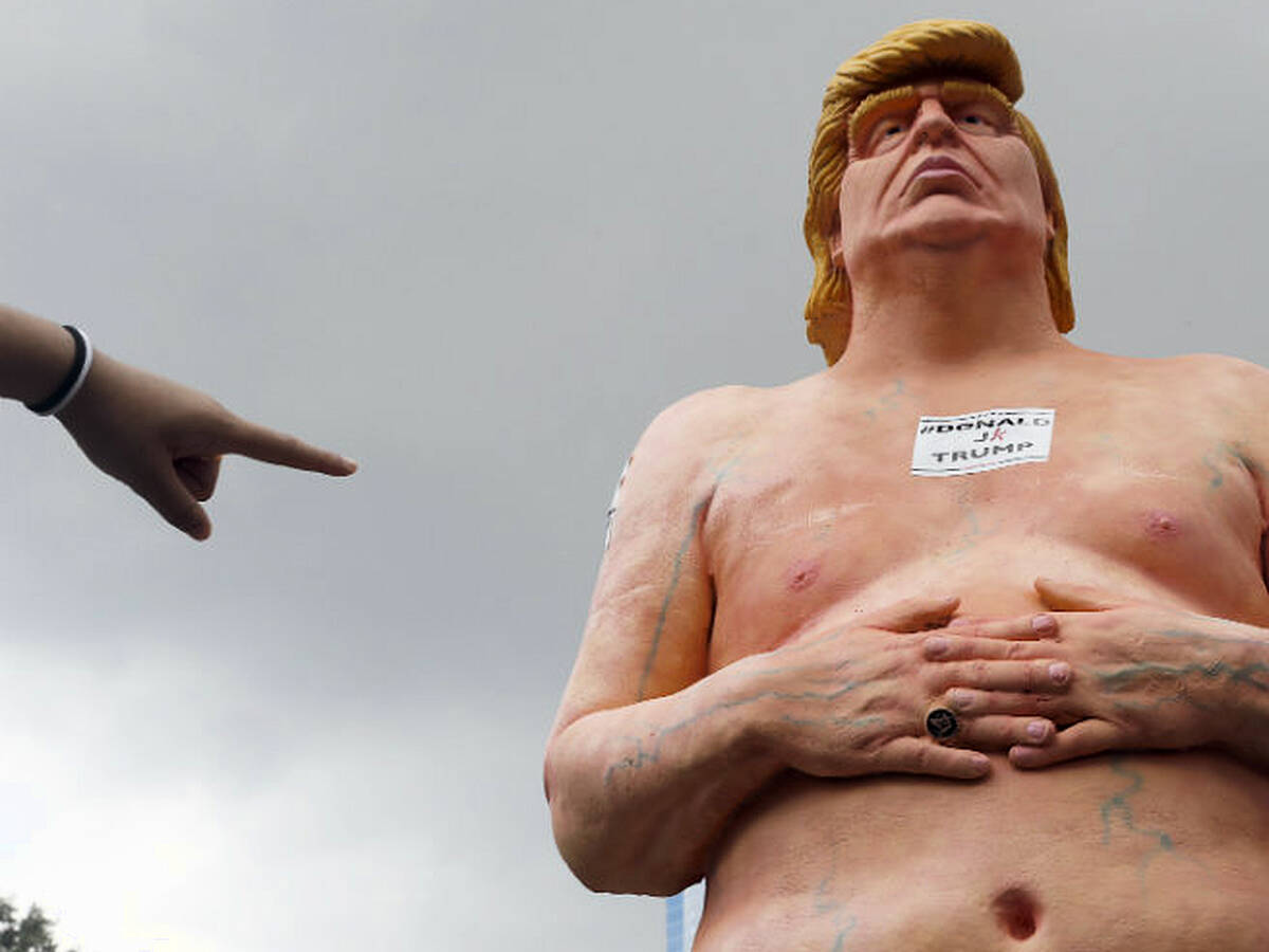 Protest group installs naked Donald Trump statues in several US cities |  Newstalk