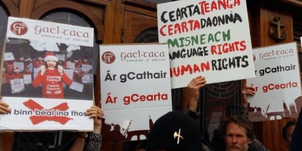 Activists protest outside Cork...