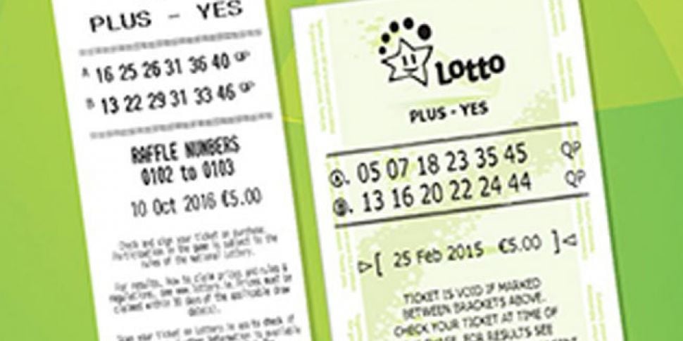 New white National Lottery tic...