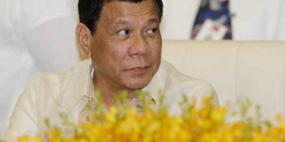 Philippines president Duterte...