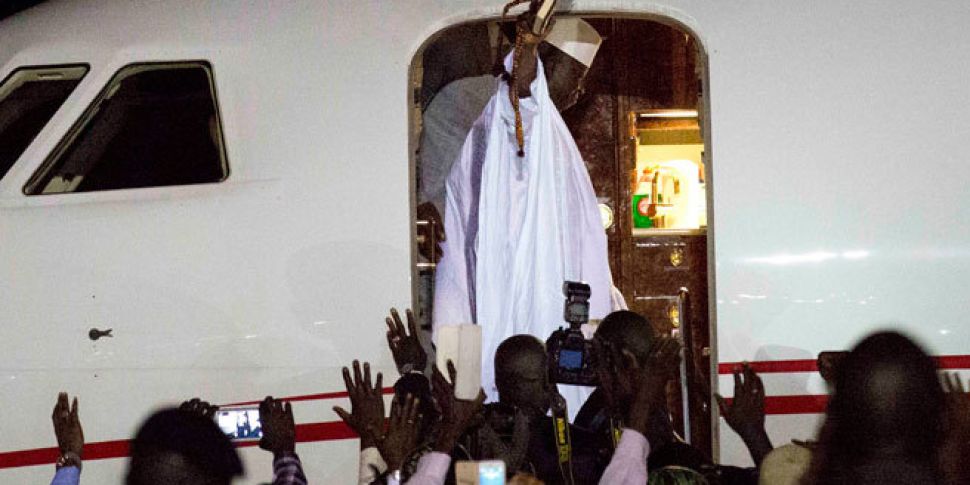 Gambia&#39;s exiled leader...