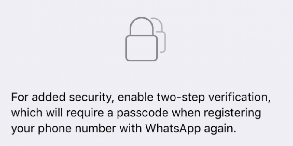 Use WhatsApp? Secure your acco...