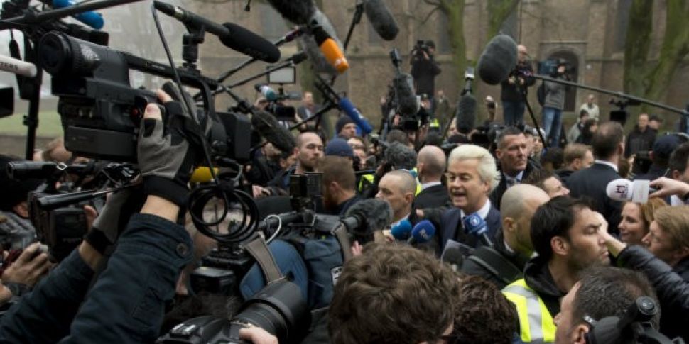 Police threat stops Geert Wild...