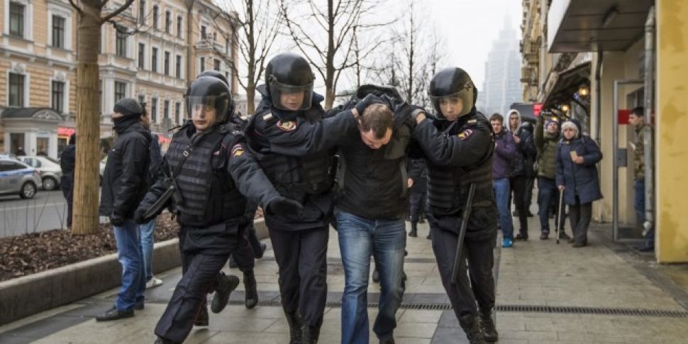 29 detained by police in Russi...