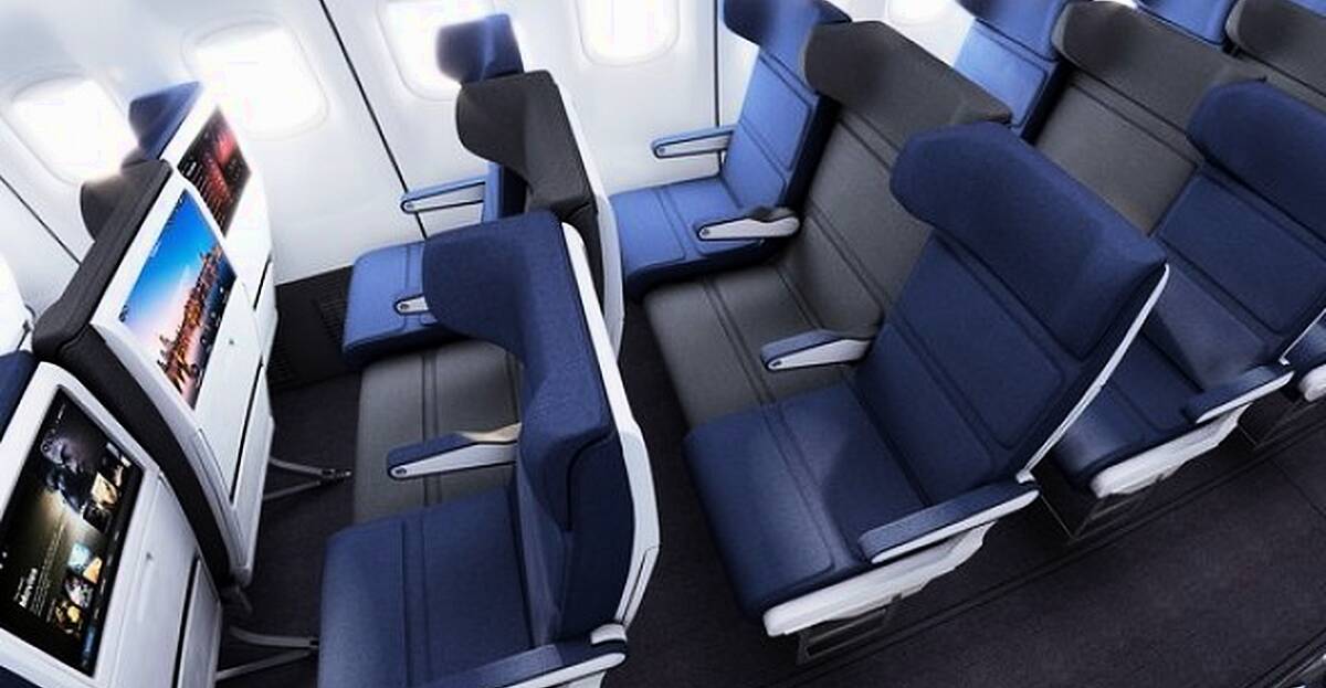 New airline seat design will make you want to get caught in the middle ...