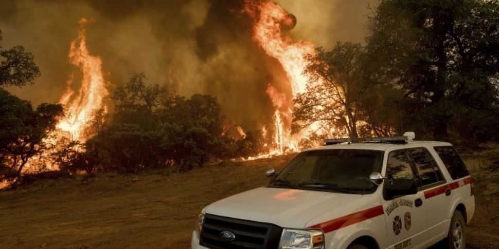 Hundreds evacuated as wildfire...