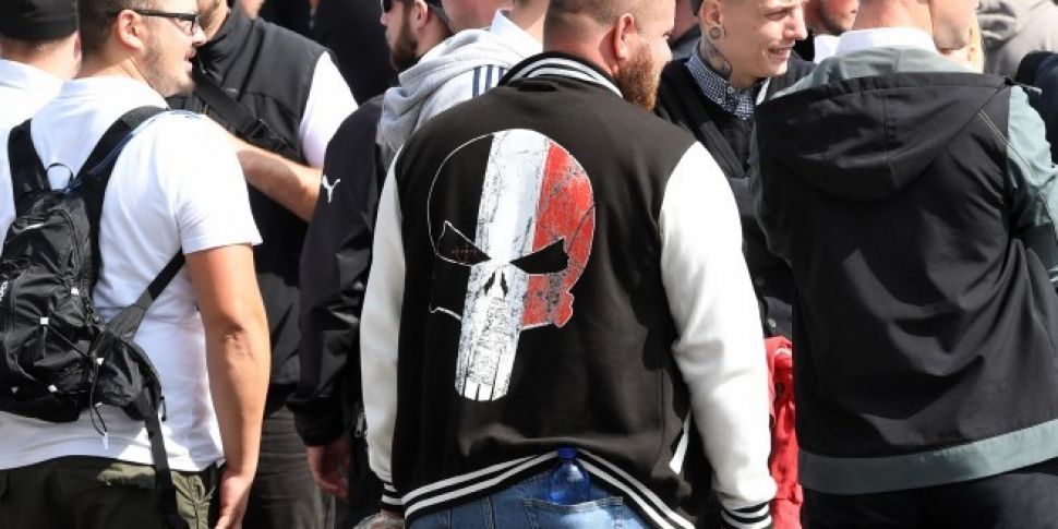 Neo-Nazi extremists gather for...