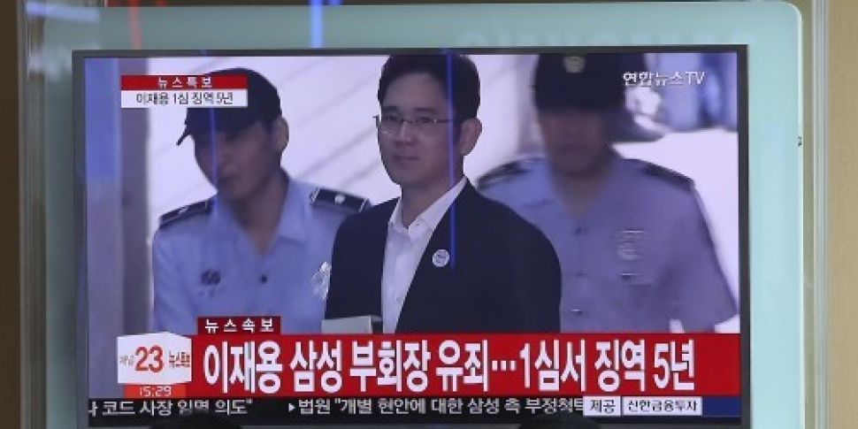 Samsung heir sentenced to five...