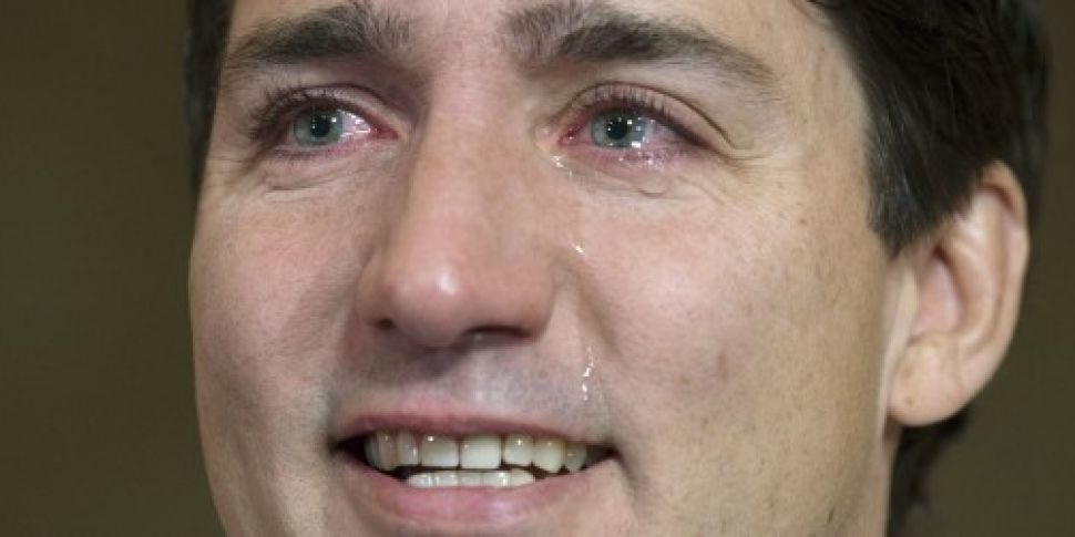 WATCH: Justin Trudeau weeps as...
