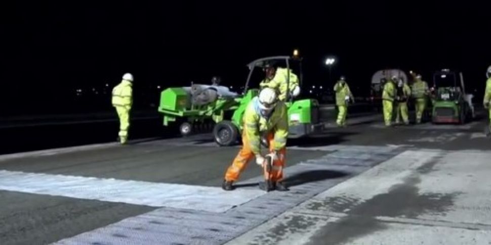 WATCH: Night time resurfacing...