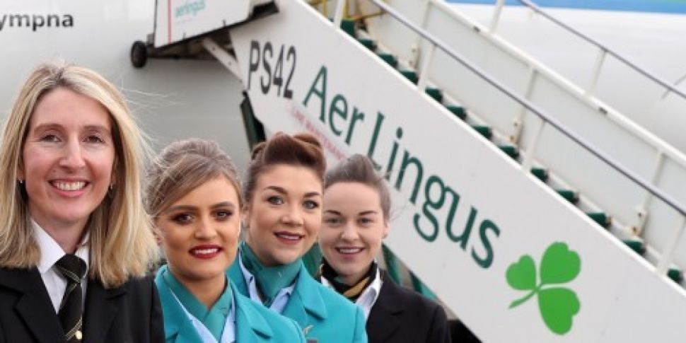 All-female Aer Lingus crews fo...