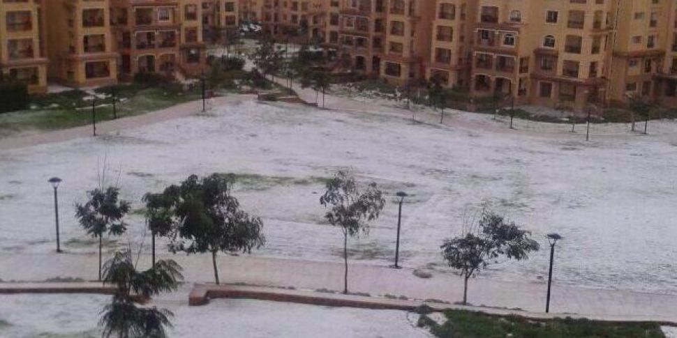 PHOTOS: Snow falls in Cairo fo...