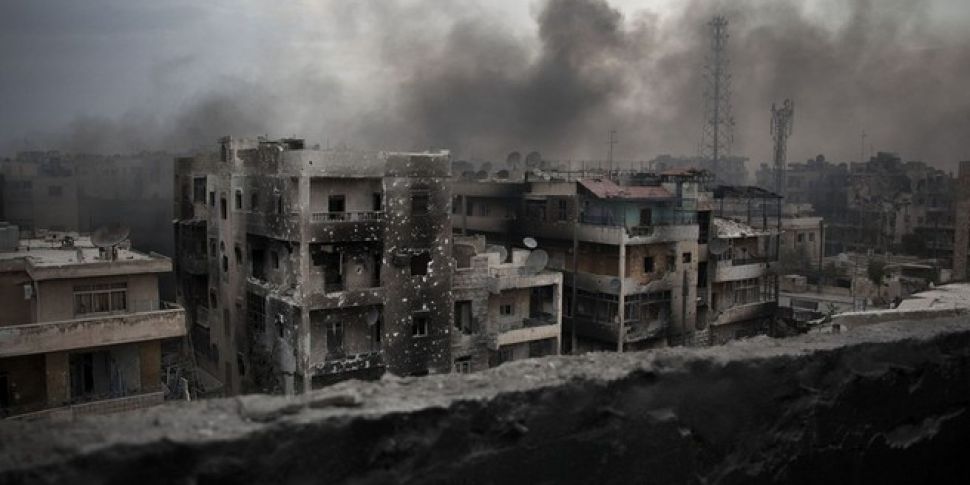 Rebel-held areas of Aleppo com...