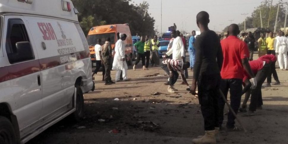 Two suicide bombers kill 56 pe...