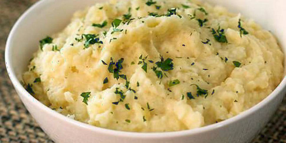 Mashed potatoes and tongue