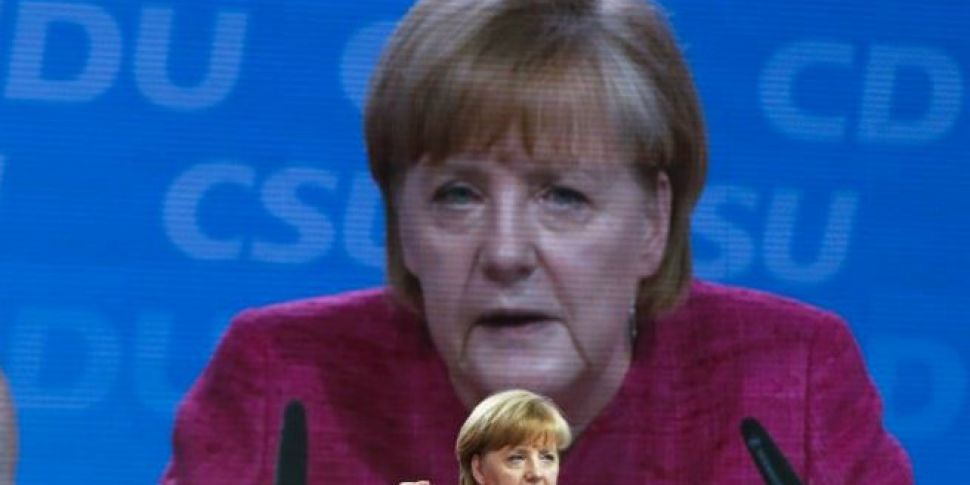 Merkel reacts to the Anglo tap...