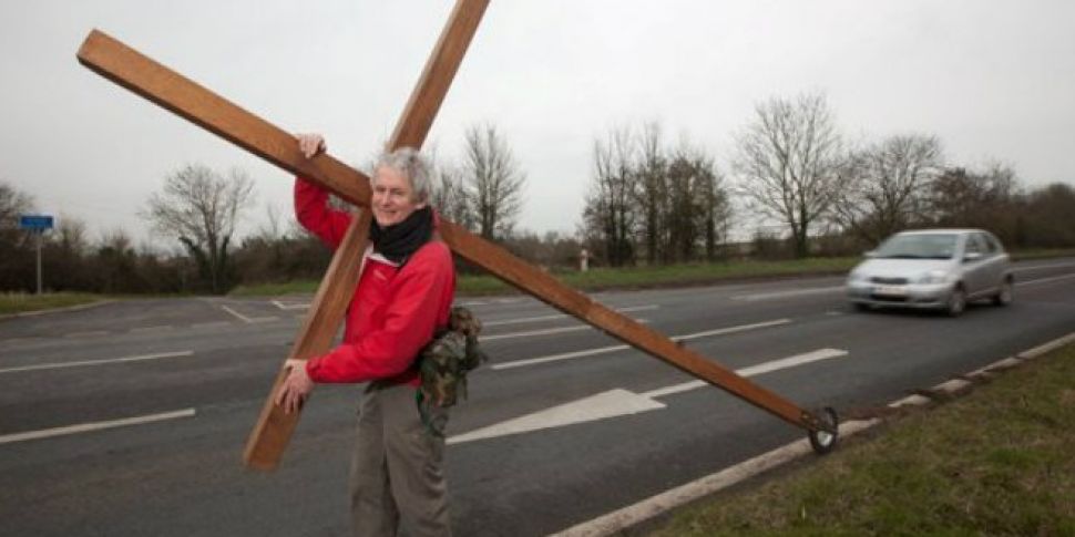 The man who carries a cross ev...