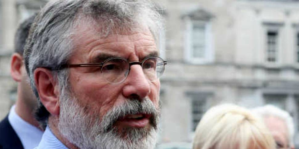 Gerry Adams reacts to Sinn Féi...