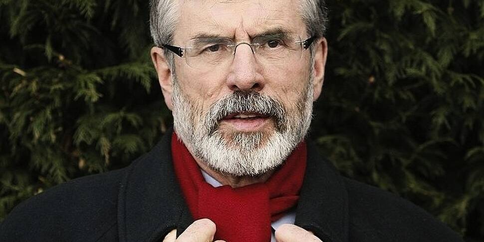 Gerry Adams being questioned f...