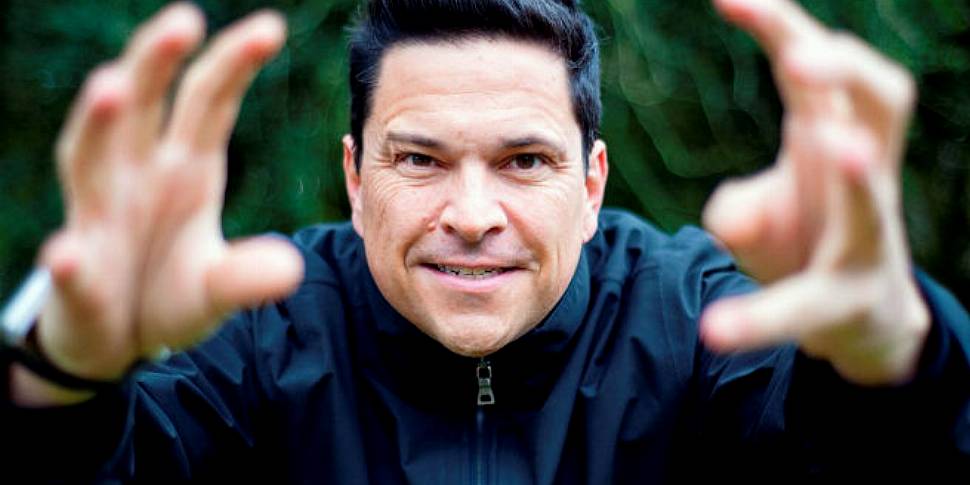 Dom Joly, the big mobile phone...