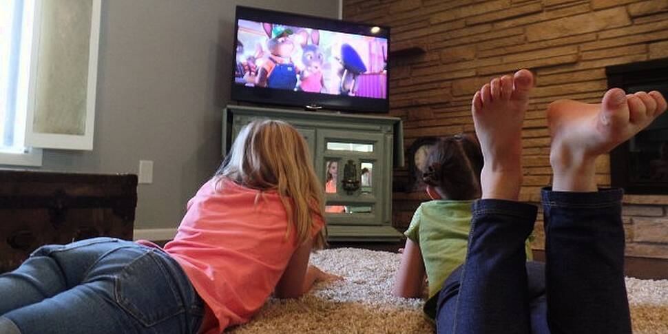 What are children watching on...