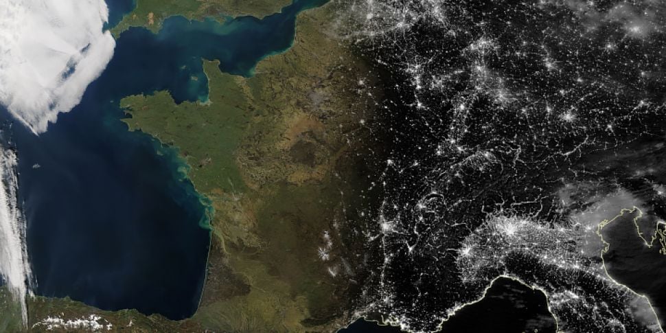 NASA images show Europe under...