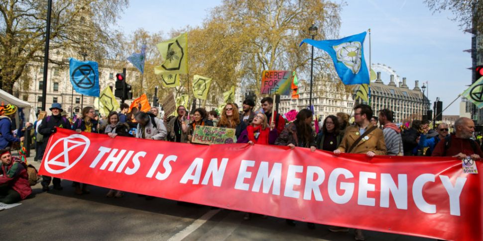 Extinction Rebellion protester...