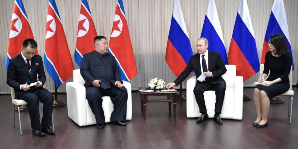 Kim Jong Un meets Vladimir Put...