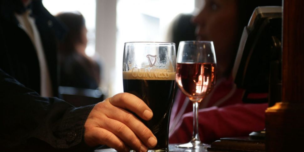 Irish alcohol consumption drop...