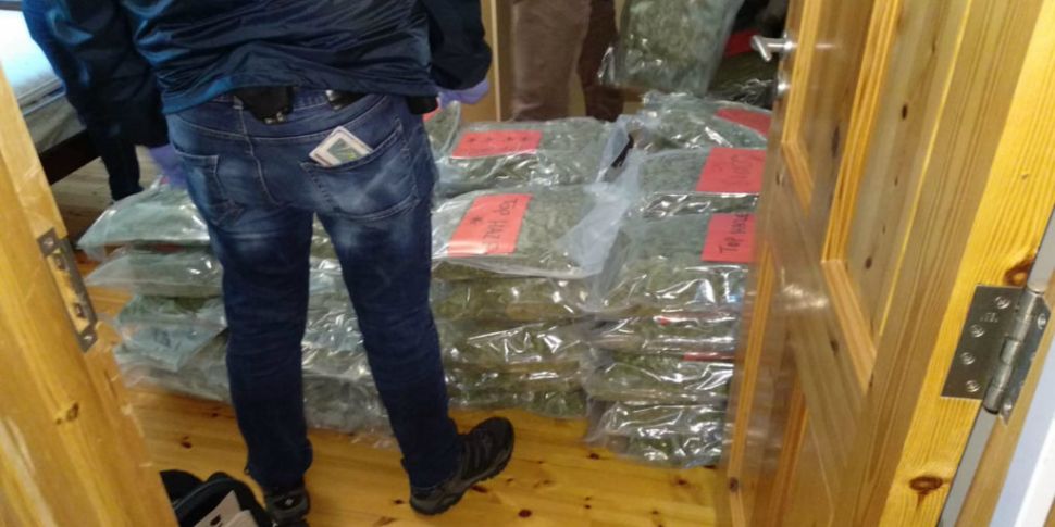 Cannabis worth €2.5m and two g...