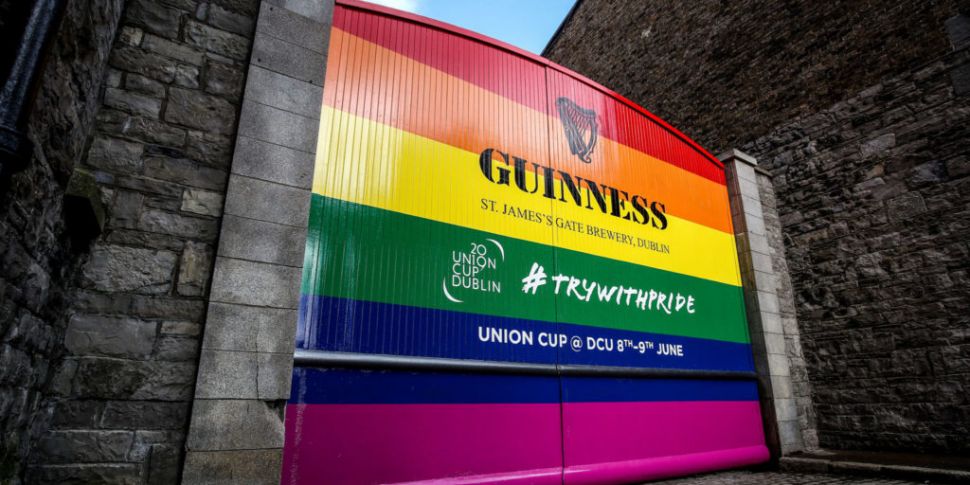 Famous Guinness gates go rainb...