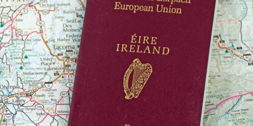 Number of new Irish passports...