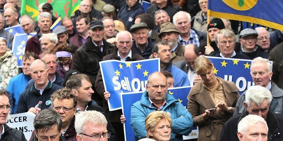 Farmers stage Dublin protest o...