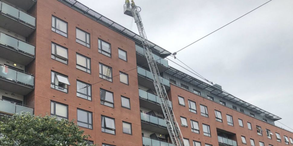 Firefighters tackle blaze at a...