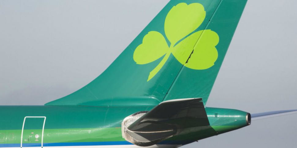 Aer Lingus flight from Dublin...