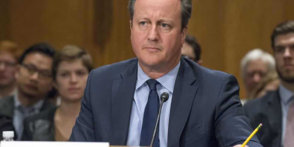 Ex-UK PM David Cameron "t...