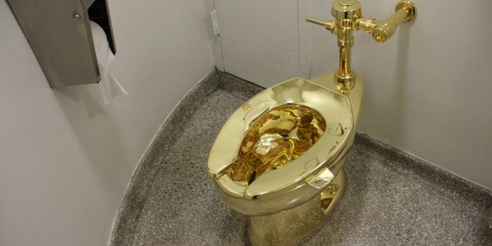 Solid gold toilet stolen from...