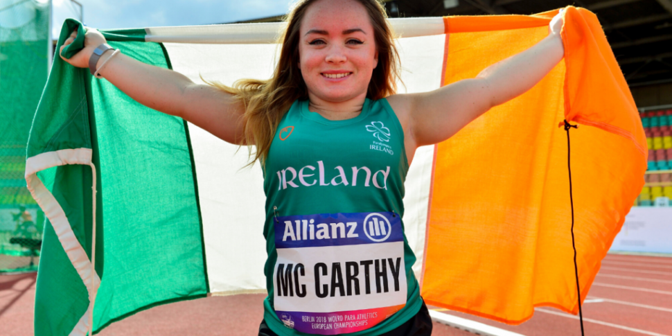 Niamh McCarthy wins bronze for...