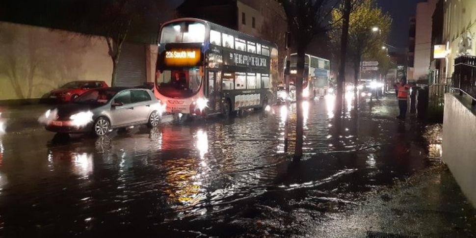 Streets begin to flood around...