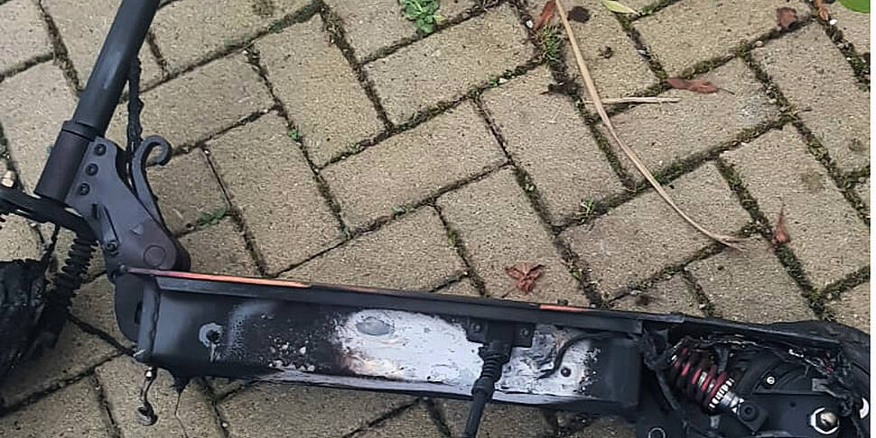 Safety warning after electric...