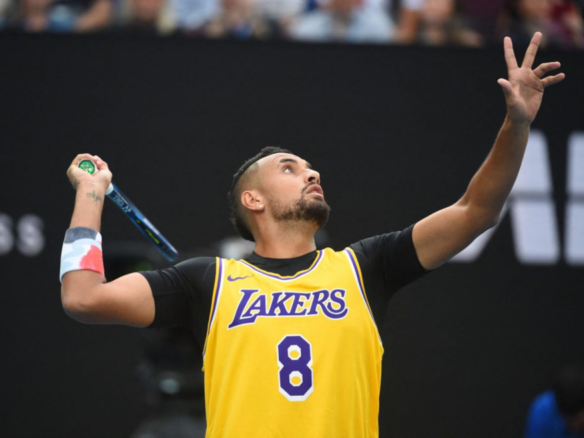 Australian Open: Nick Kyrgios Arrives at Nadal Match in Kobe Bryant Jersey