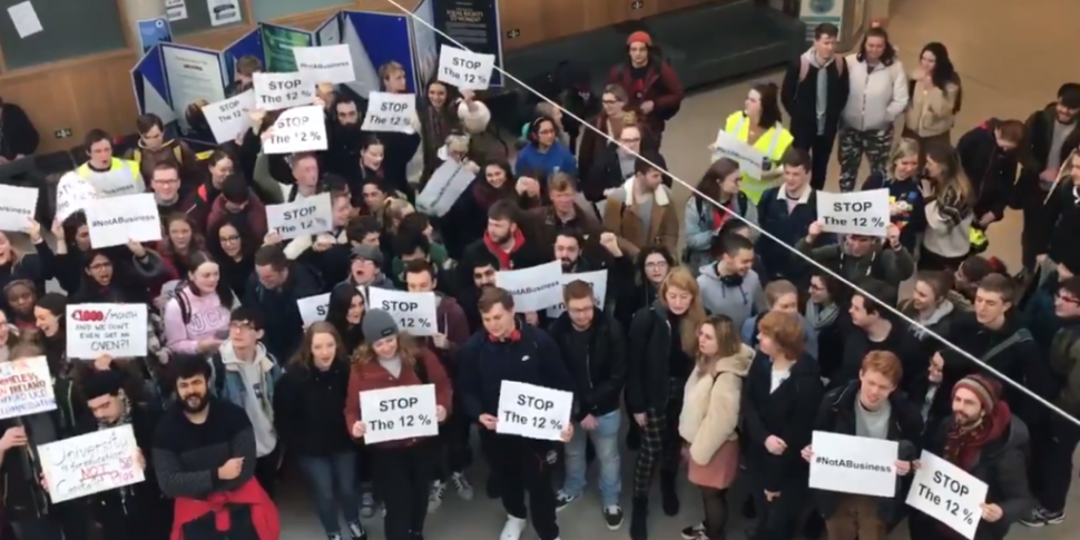 UCD students protest over plan...