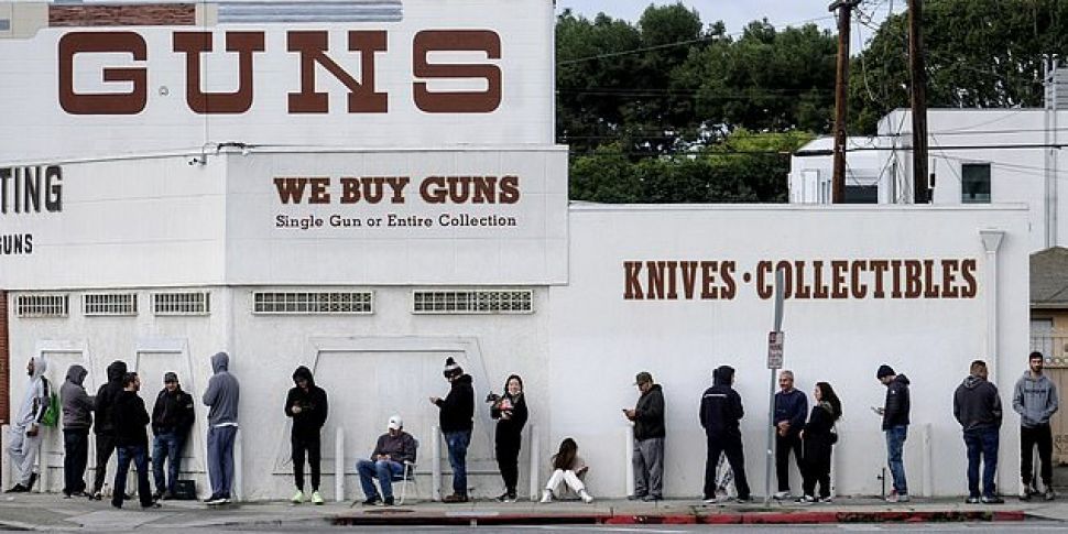 Gun shops in the US are boomin...