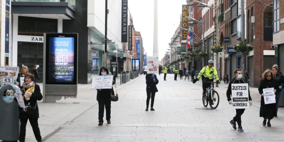 Gardaí break up Dublin demonst...