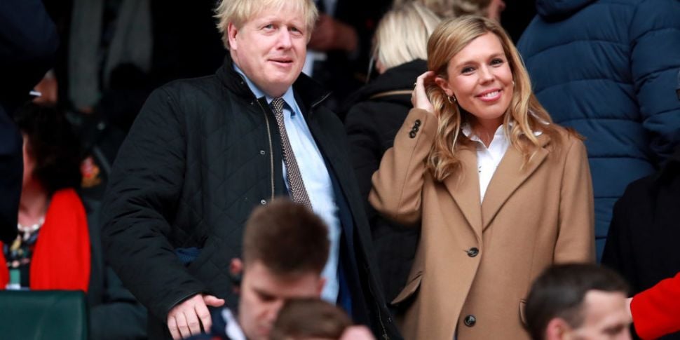 UK PM Boris Johnson and Carrie...