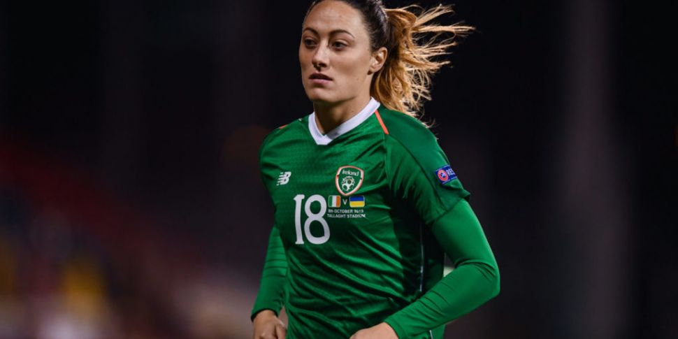 Ireland defender Megan Campbel...