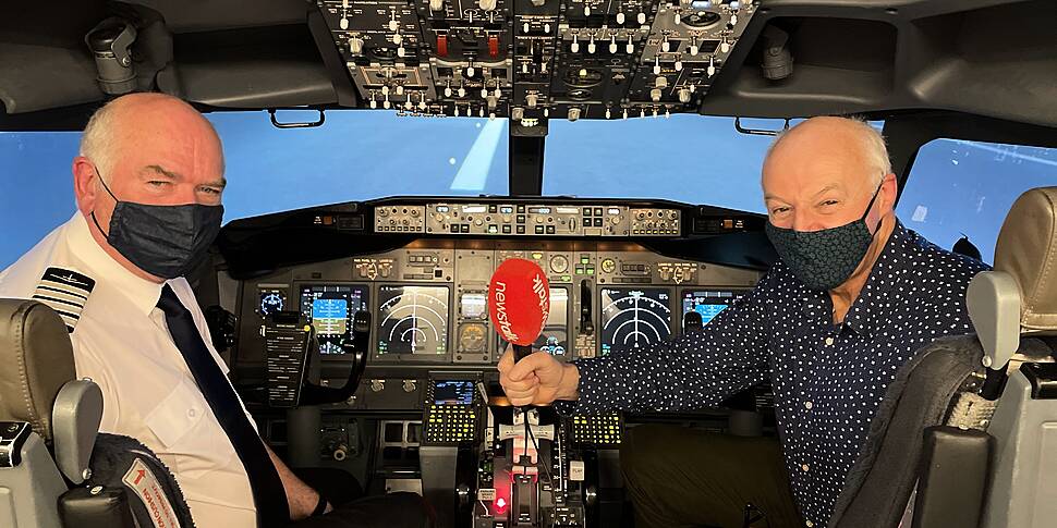 Bobby Kerr flies a plane with...