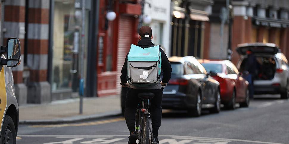 Deliveroo rider who had glass...