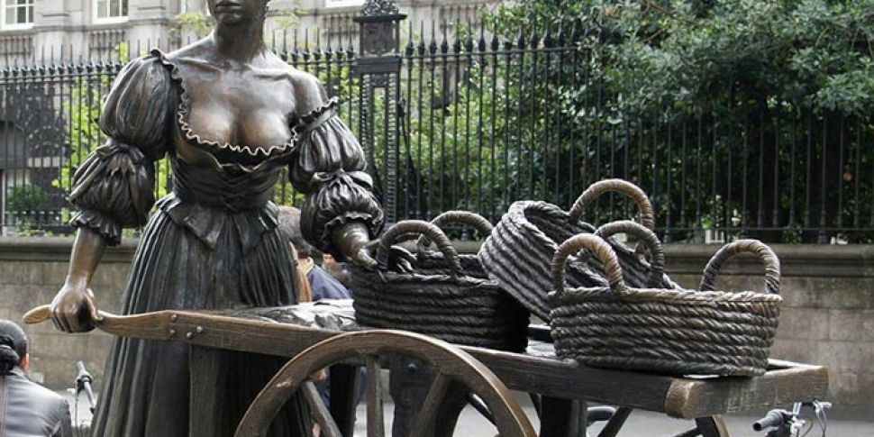 Touching Molly Malone's breast...
